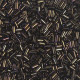 Miyuki Bugle 3mm Beads Metallic brown iris BGL1-458